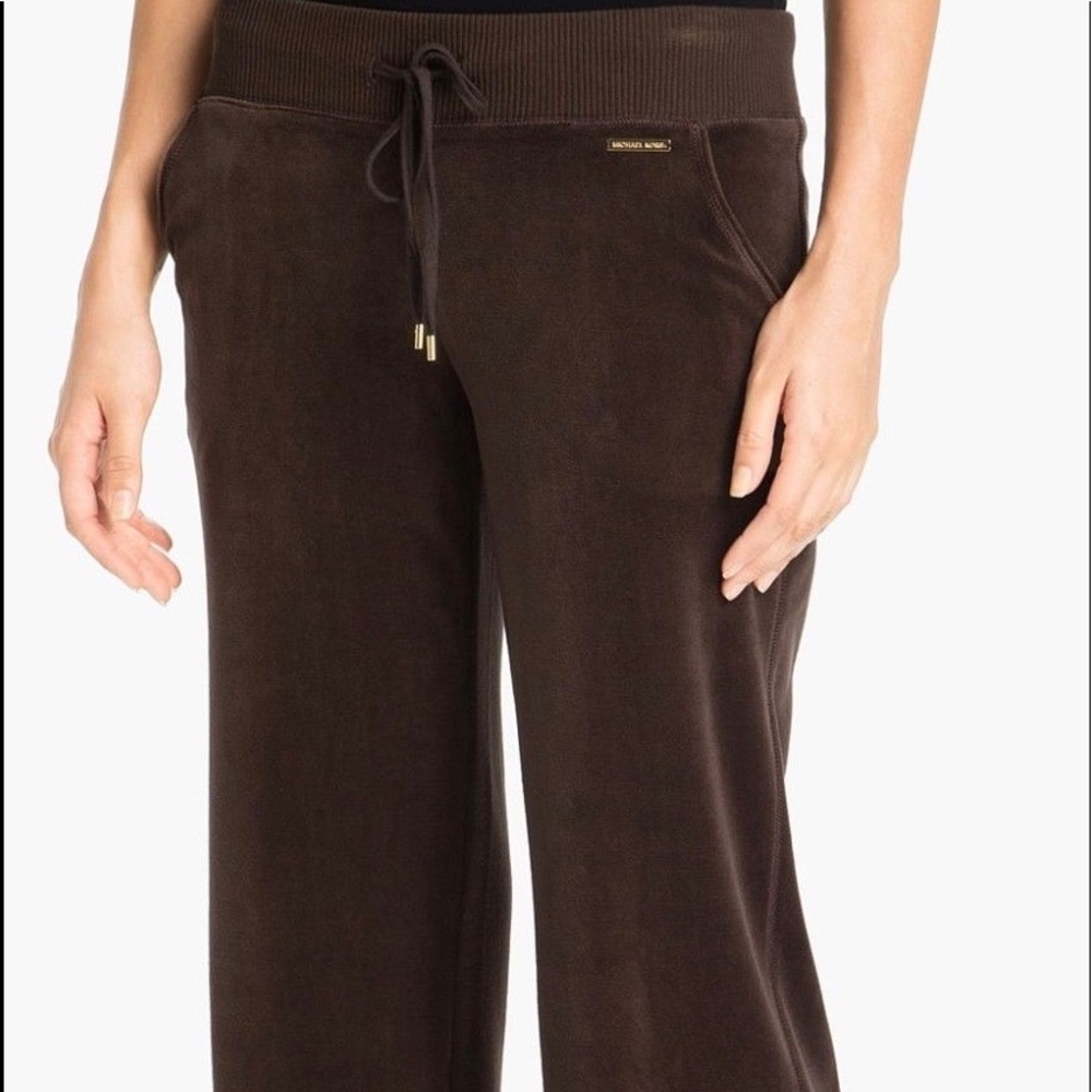 Michael Kors Velour Lounge Pants With Roomy Legs